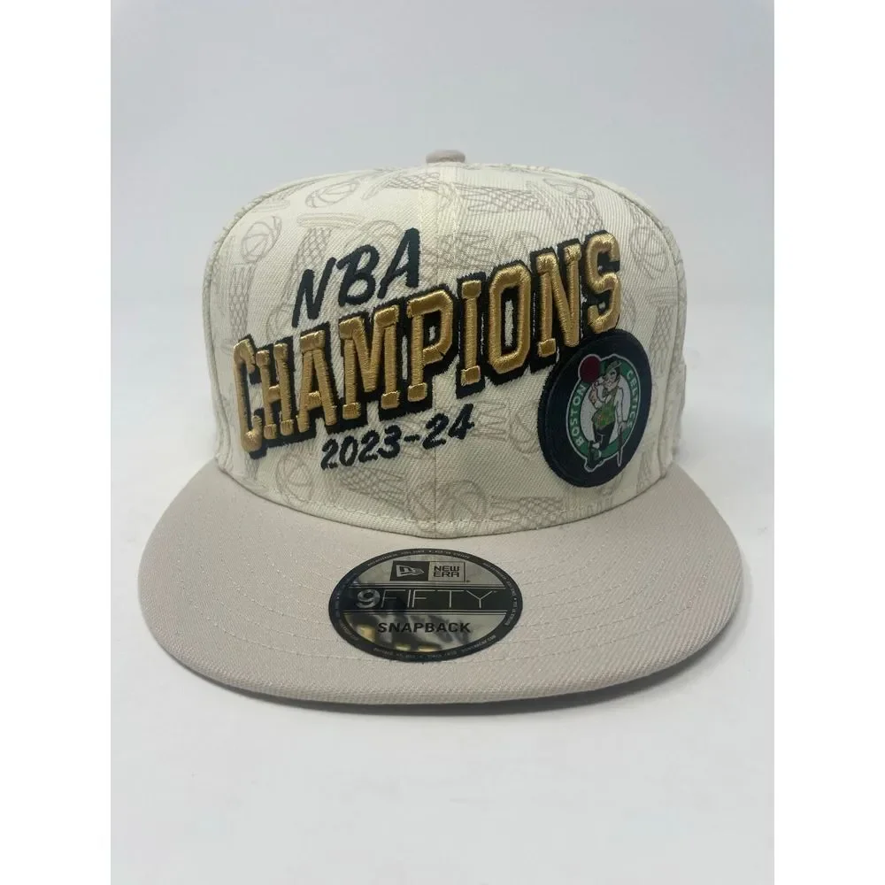 Boston Celtics New Era 2024 NBA Finals Champions Locker Room 9FIFTY Snapback Hat